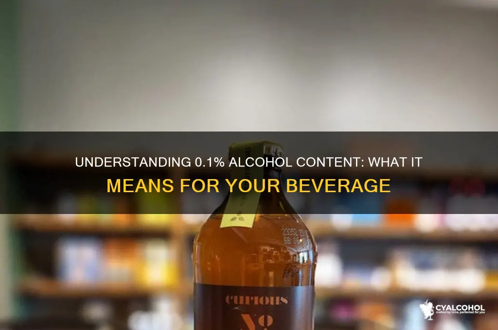 what does 01 alcohol level mean