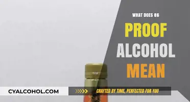 Understanding 86 Proof Alcohol: Definition, Strength, and Common Examples