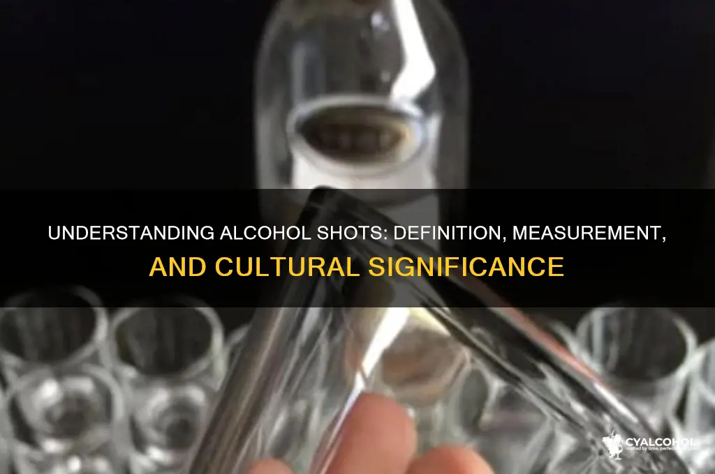what does a shot in alcohol refer to