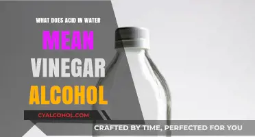 Understanding Acid in Water: Vinegar, Alcohol, and Their Roles Explained