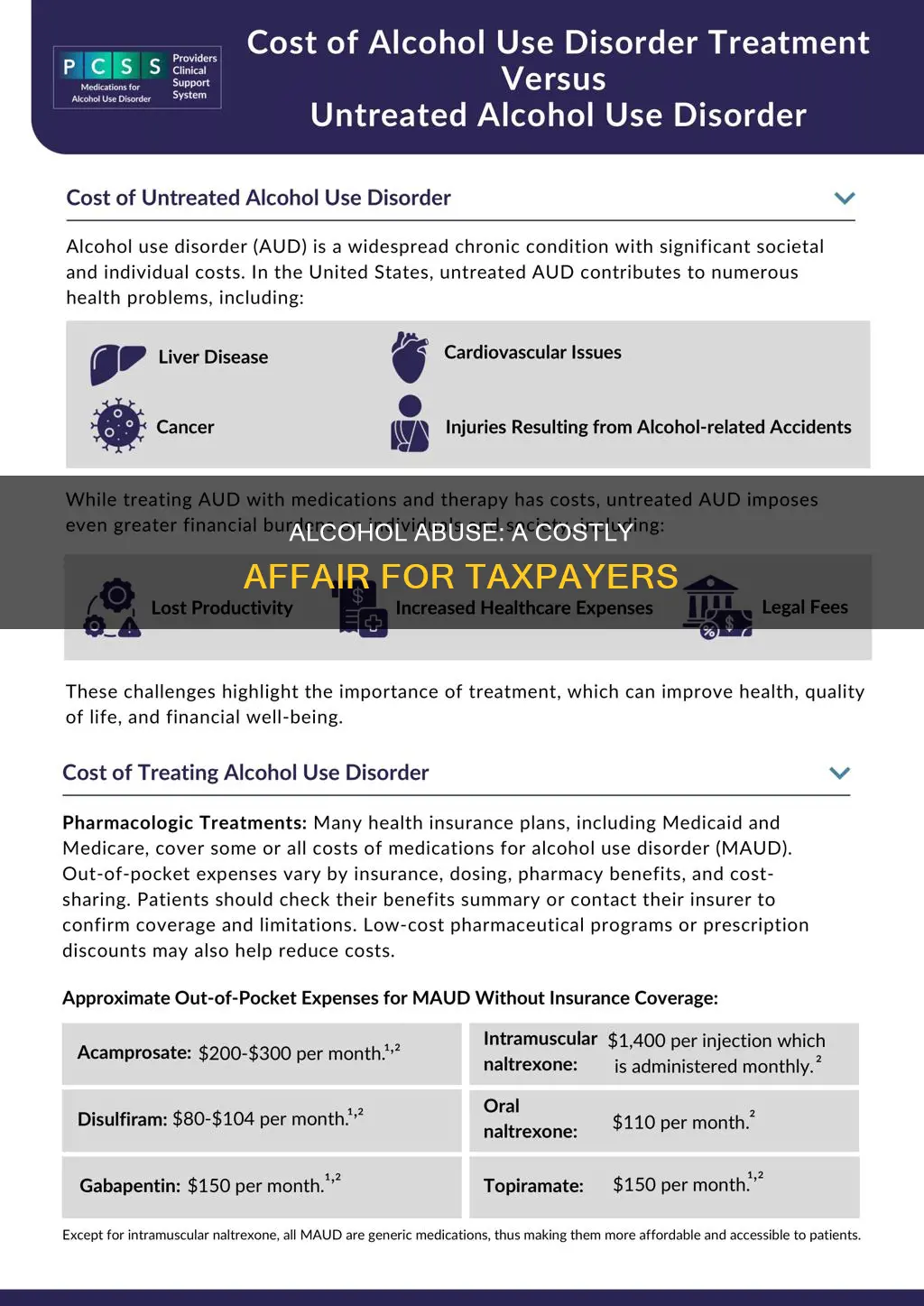 what does alcohol abuse cost us taxpayers each year