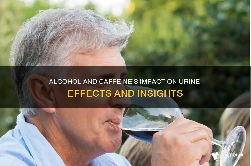 what does alcohol and caffeine do to urine