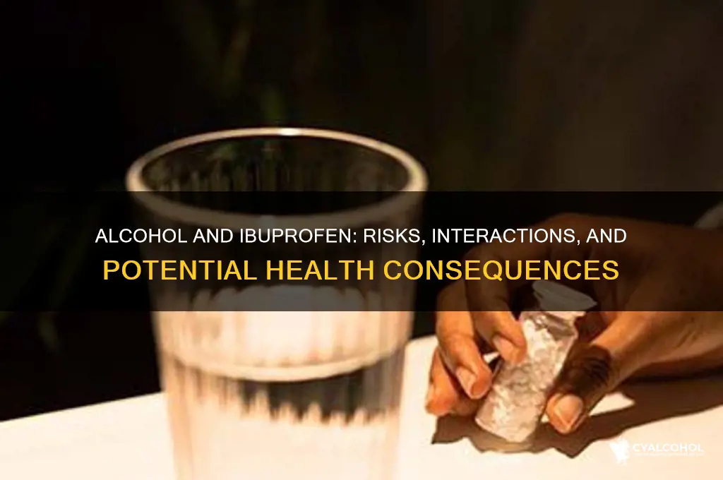 what does alcohol and ibuprofen do