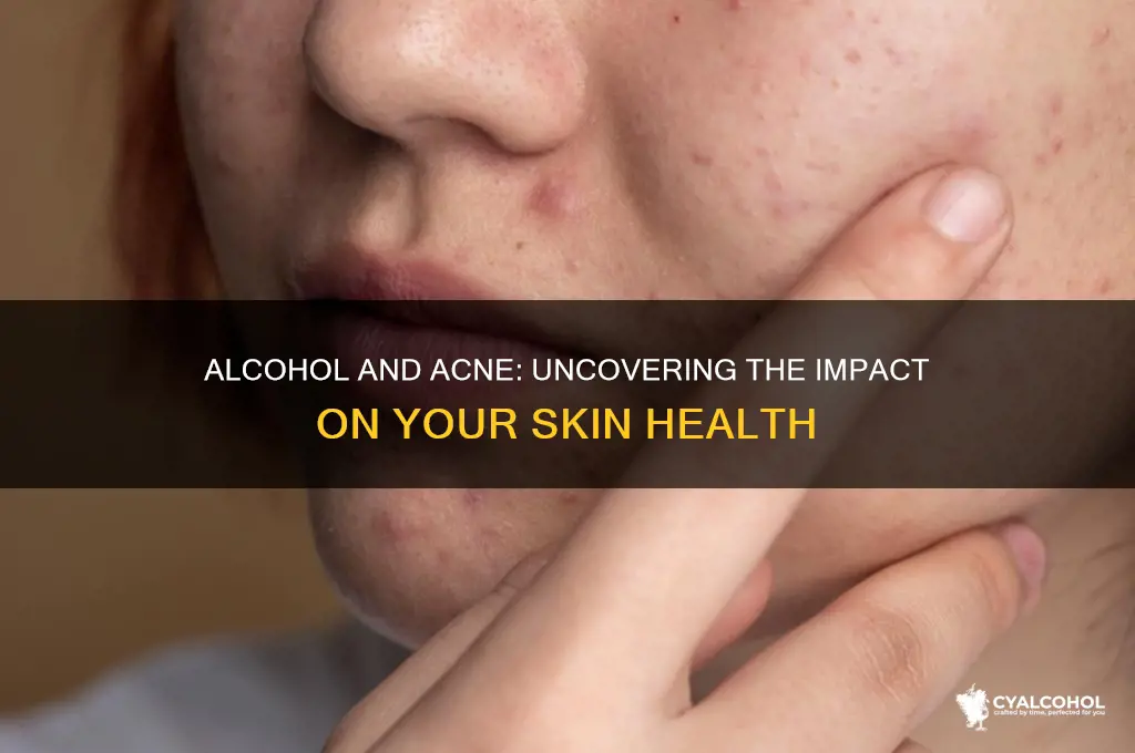 what does alcohol do to acne