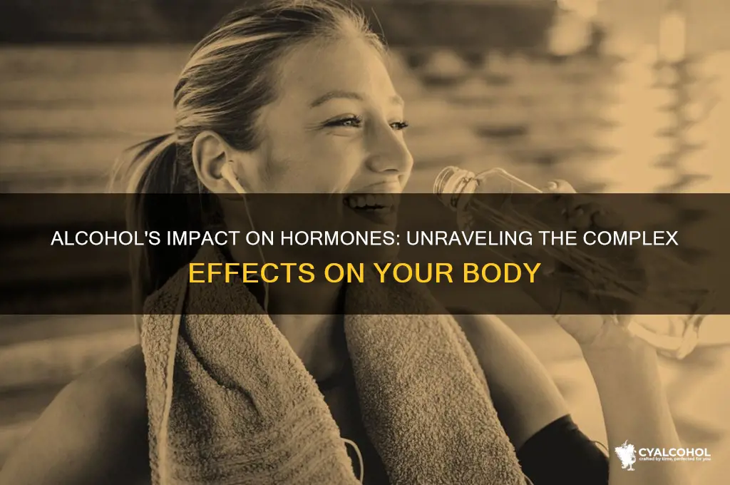 what does alcohol do to hormones