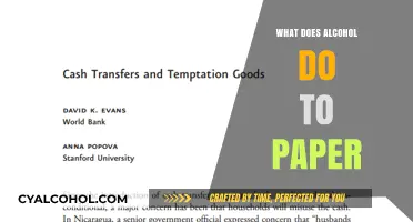 How Alcohol Affects Paper: Surprising Chemical Reactions and Effects