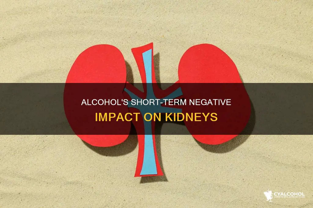 what does alcohol do to the kidneys short effetc