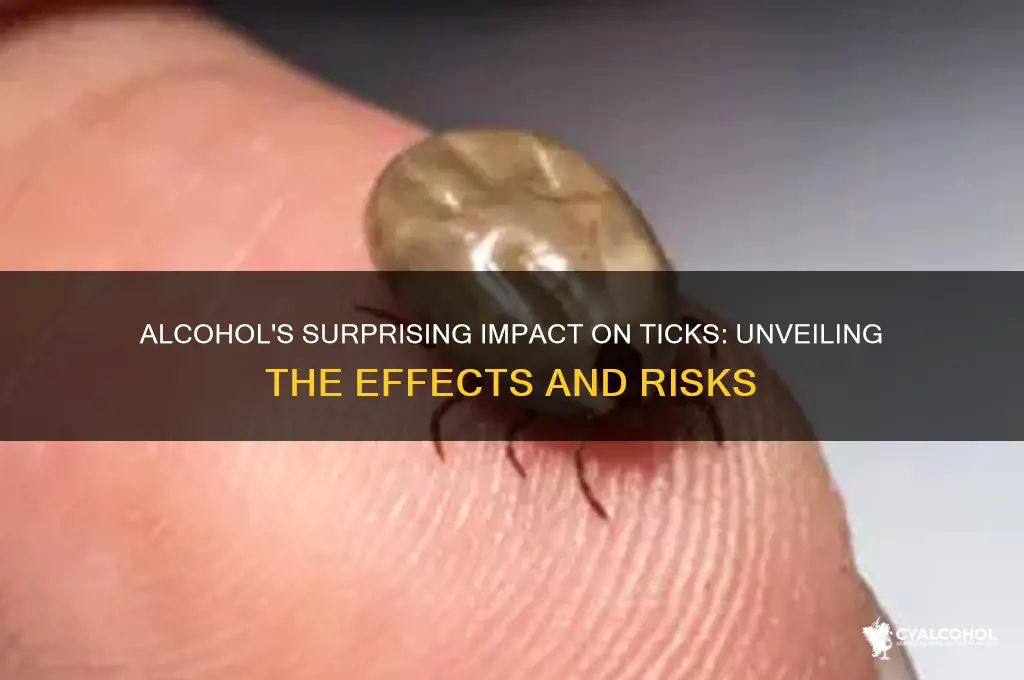 what does alcohol do to ticks