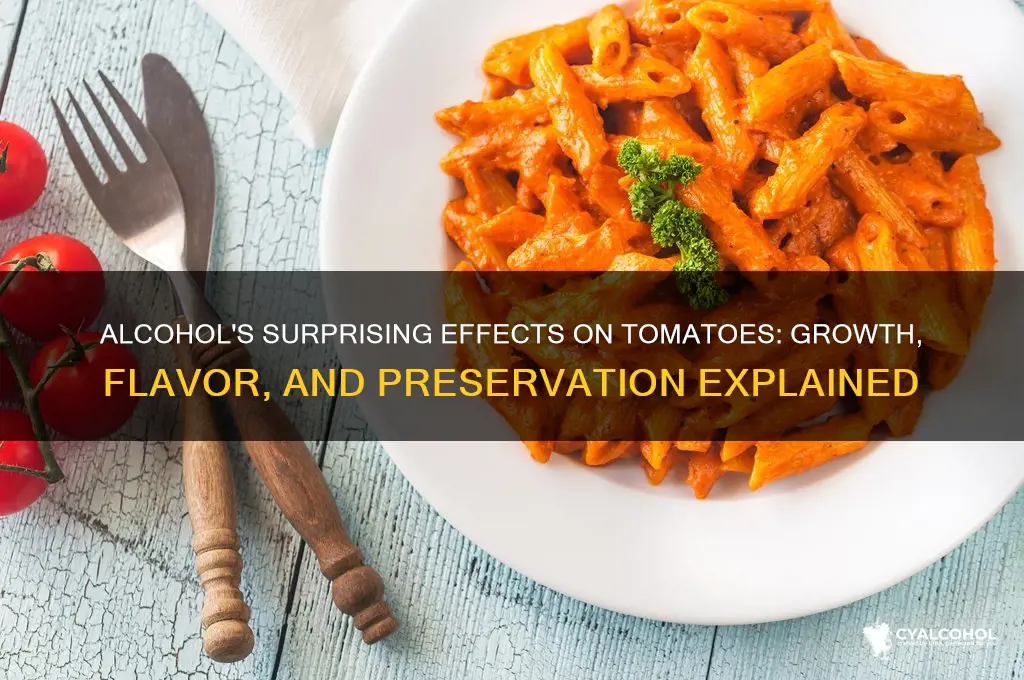 what does alcohol do to tomatoes