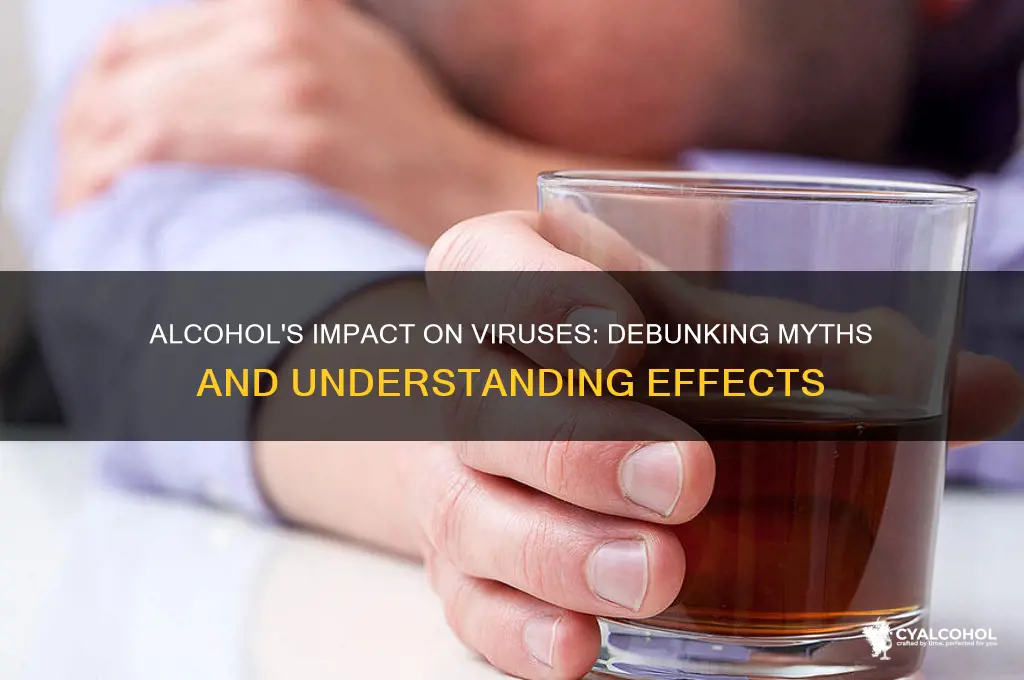 what does alcohol do to virus