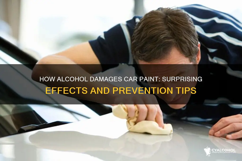 what does alcohol do to your car paint