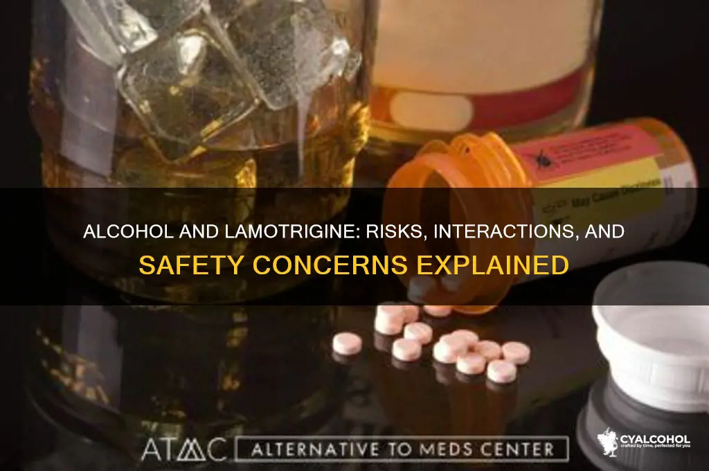 what does alcohol do with lamotrigine
