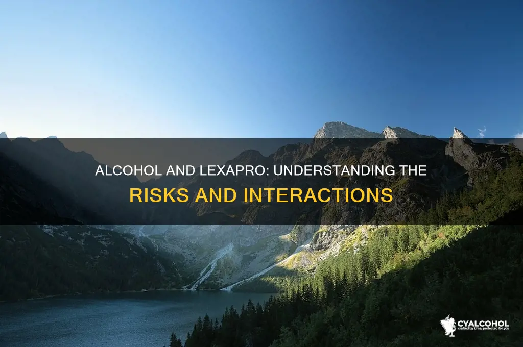 what does alcohol do with lexapro