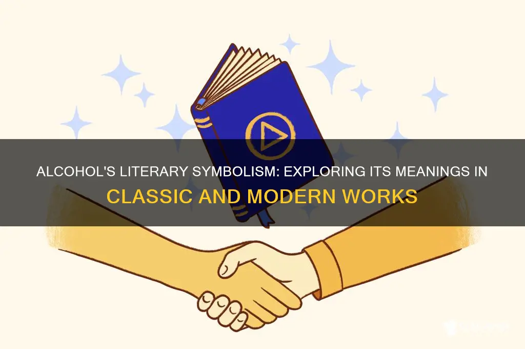 what does alcohol represent in literature