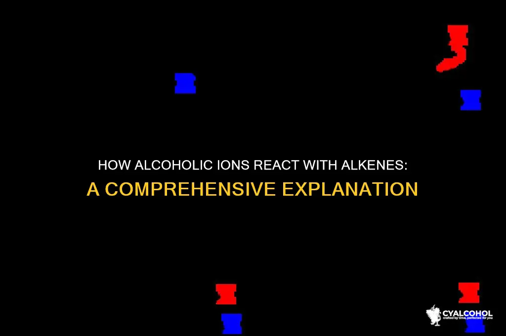 what does alcoholic ion do to an alkene