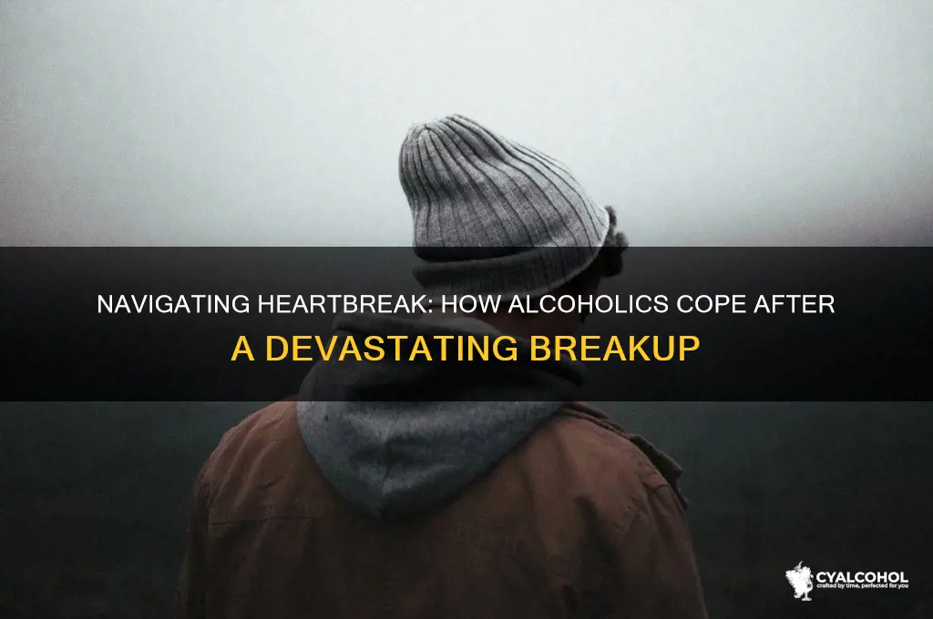 what does an alcoholic do after a breakup