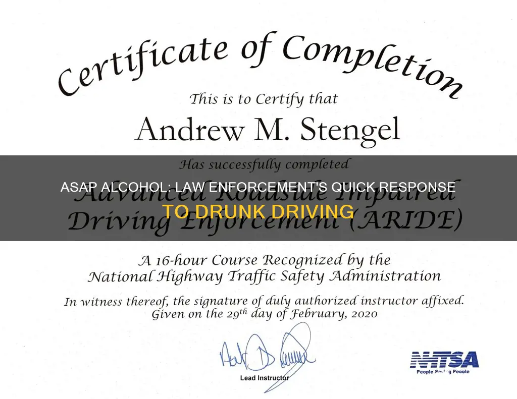 what does asap alcohol stand for in law enforcement