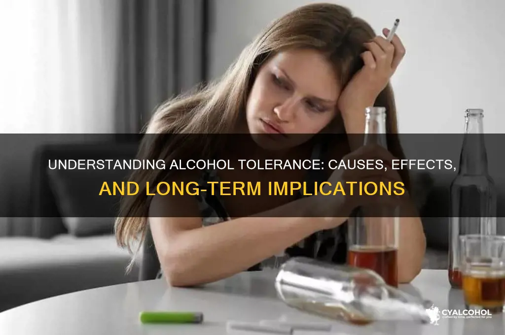 what does becoming alcohol tolerance mean