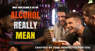 Alcohol's Excuse: The Blame Game