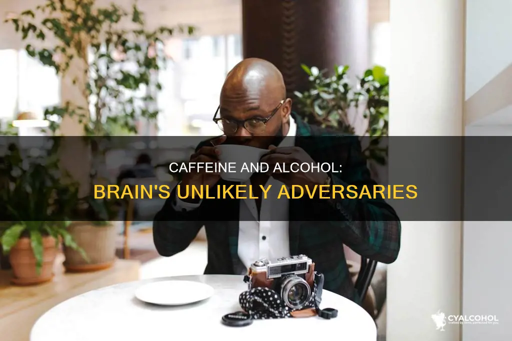 what does caffeine and alcohol do to the brain