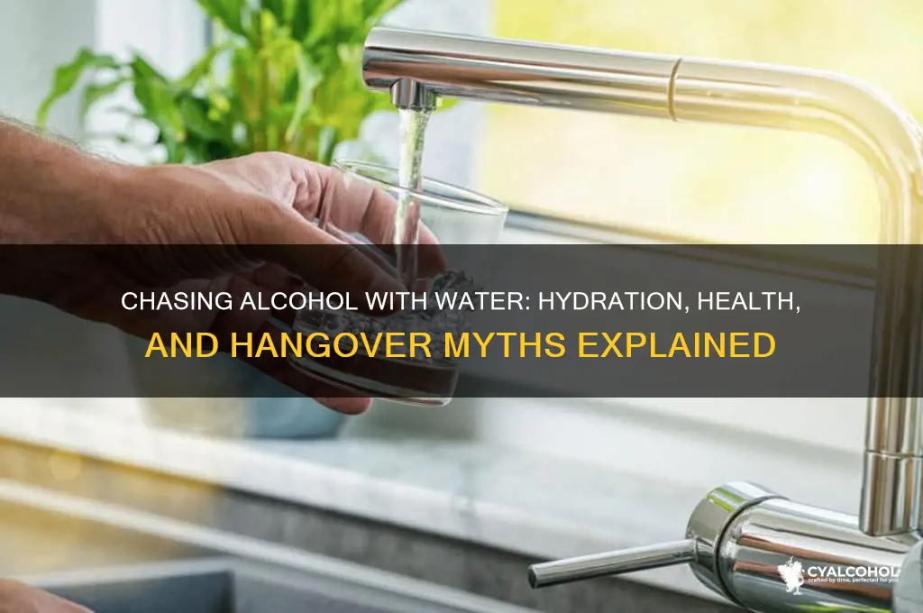 what does chasing alcohol with water