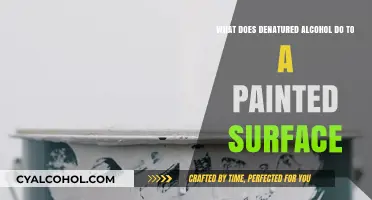 How Denatured Alcohol Affects Painted Surfaces
