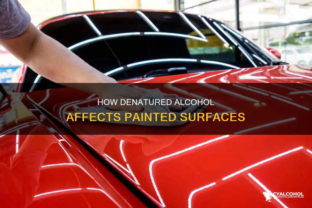 what does denatured alcohol do to a painted surface