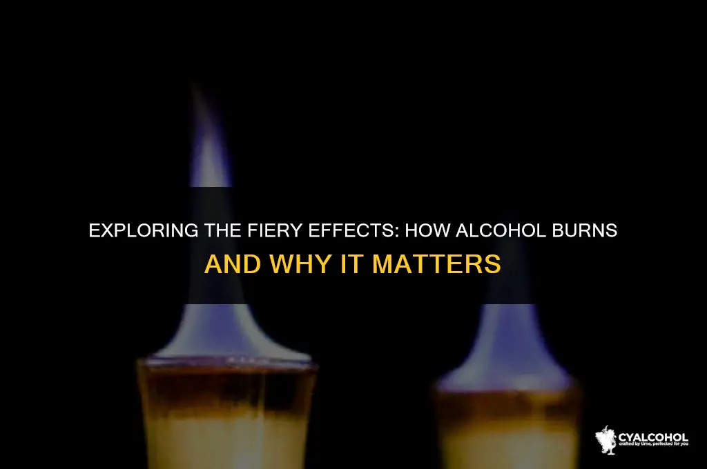 what does fire do in alcohol