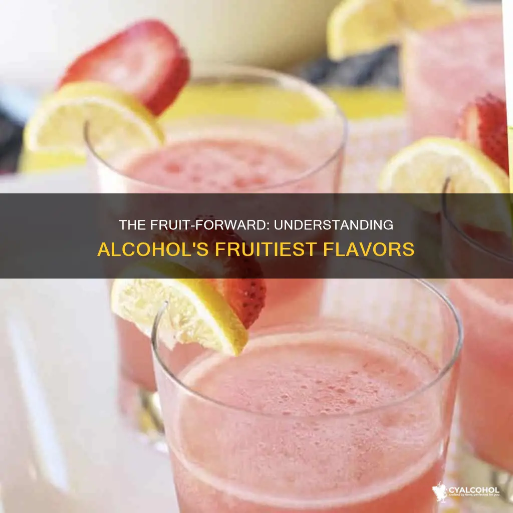 what does fruitiest mean when it comes to alcohol