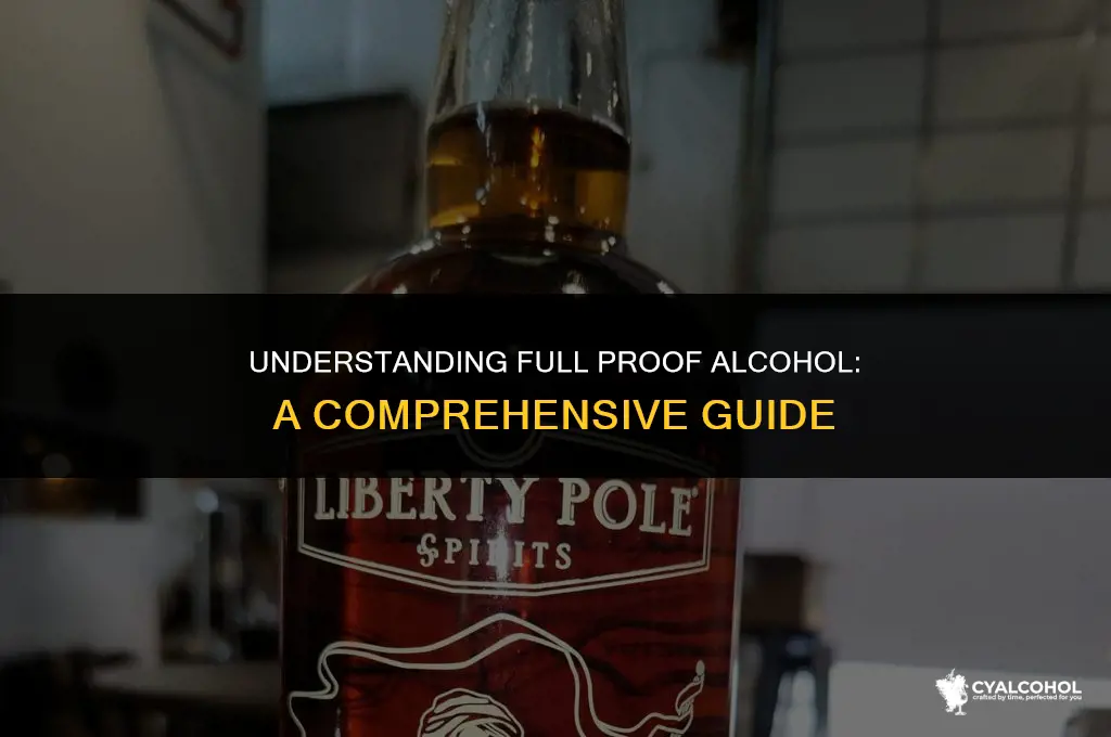 what does full proof alcohol mean