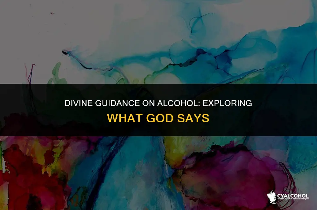 what does god says about alcohol