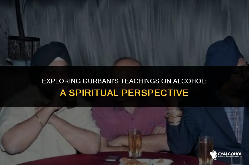 what does gurbani say about alcohol