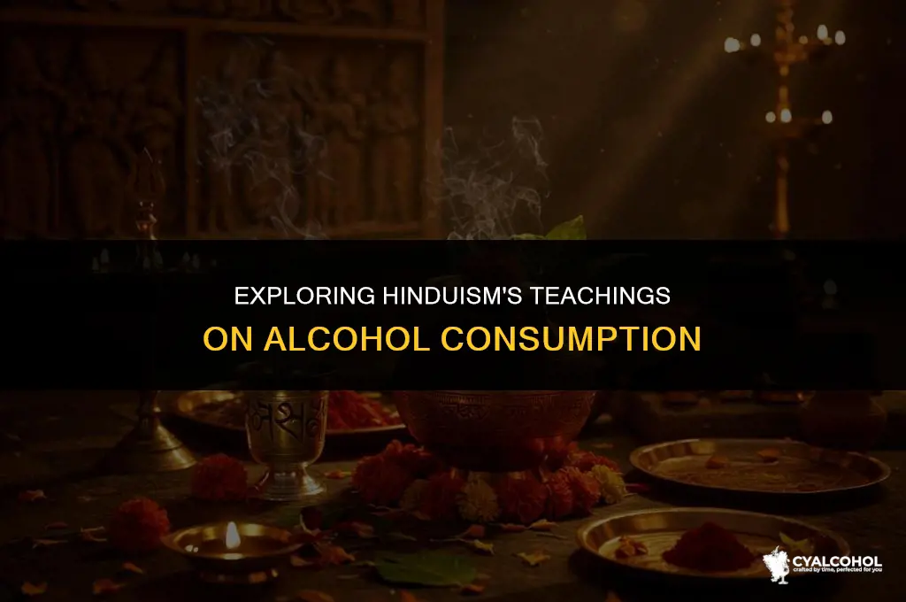 what does hinduism say about alcohol