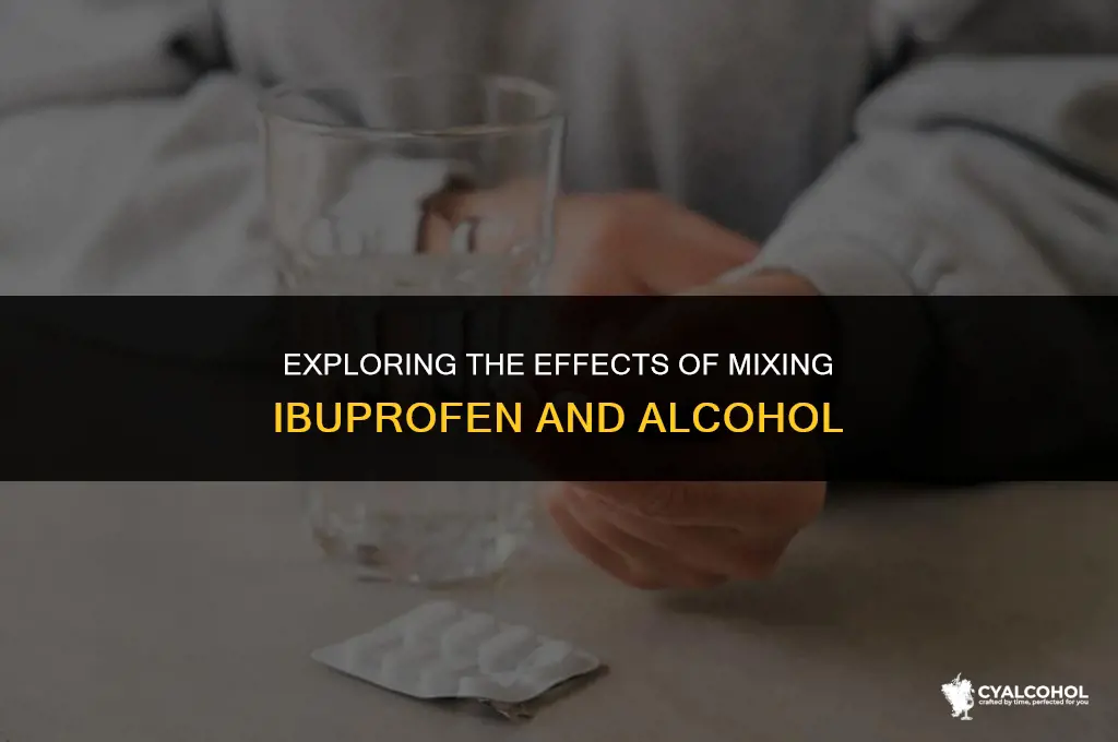 what does ibuprofen and alcohol do