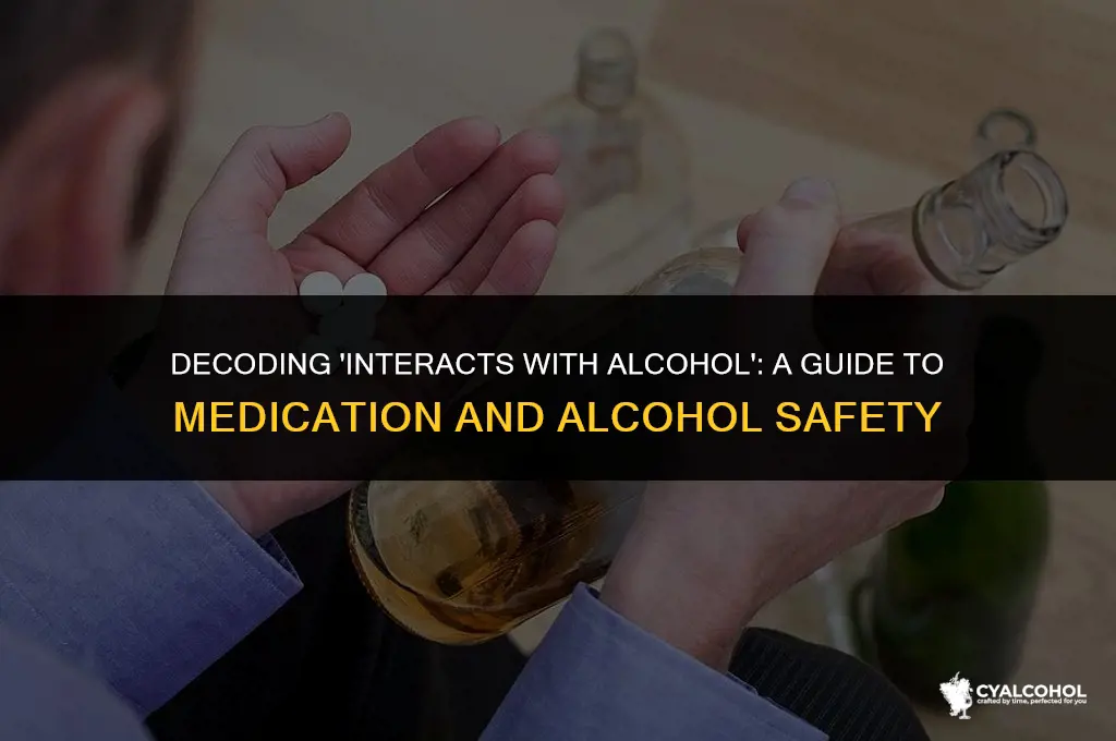what does interacts with alcohol mean