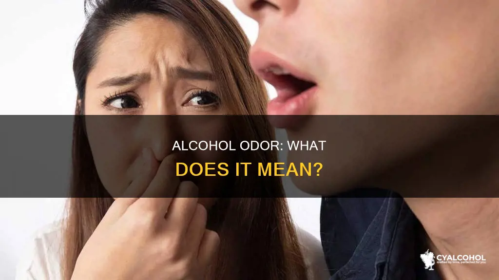 what does it mean if one always smells of alcohol