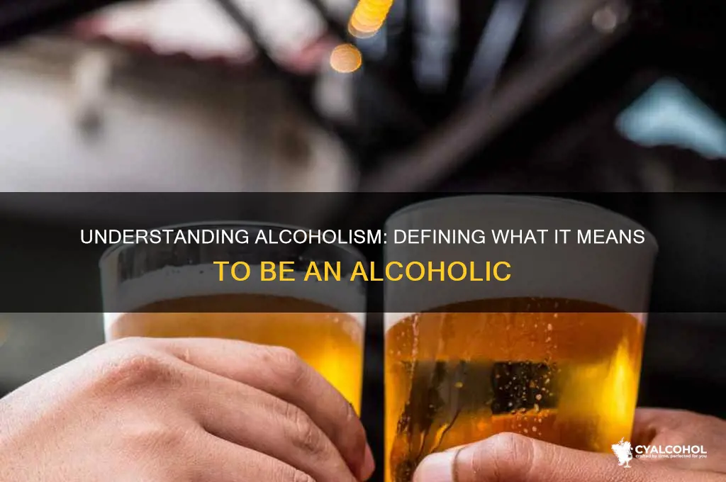 what does it mean to be a alcoholic