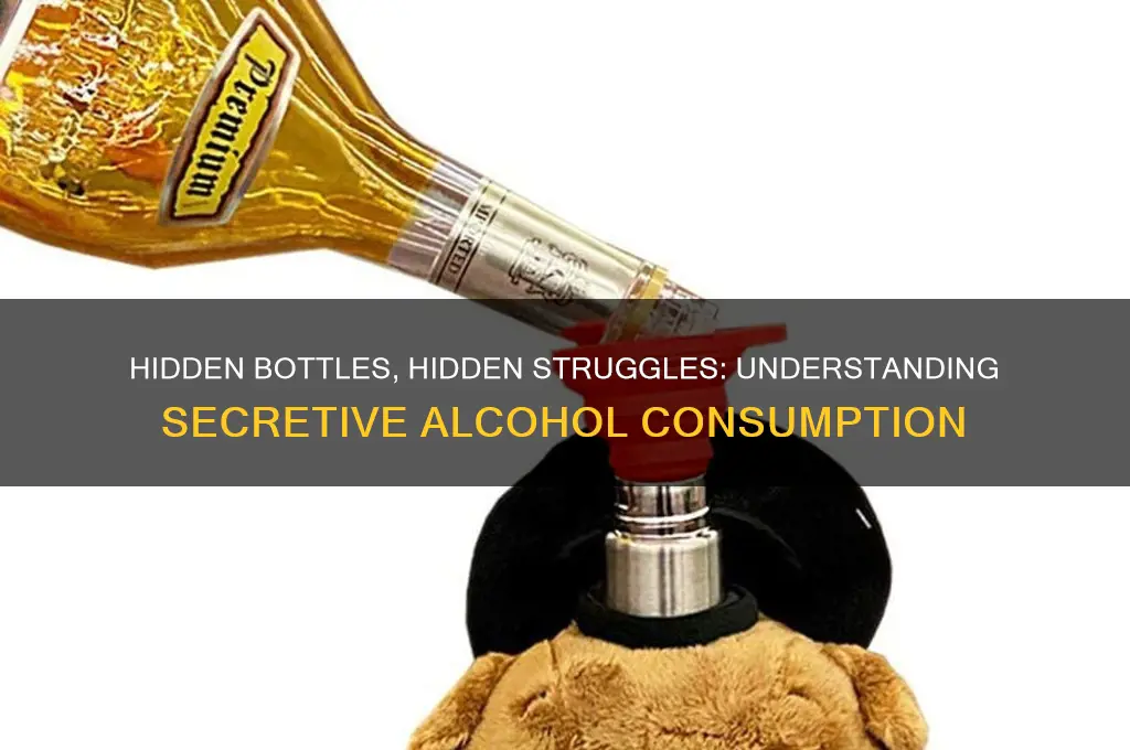 what does it mean when someone hides alcohol