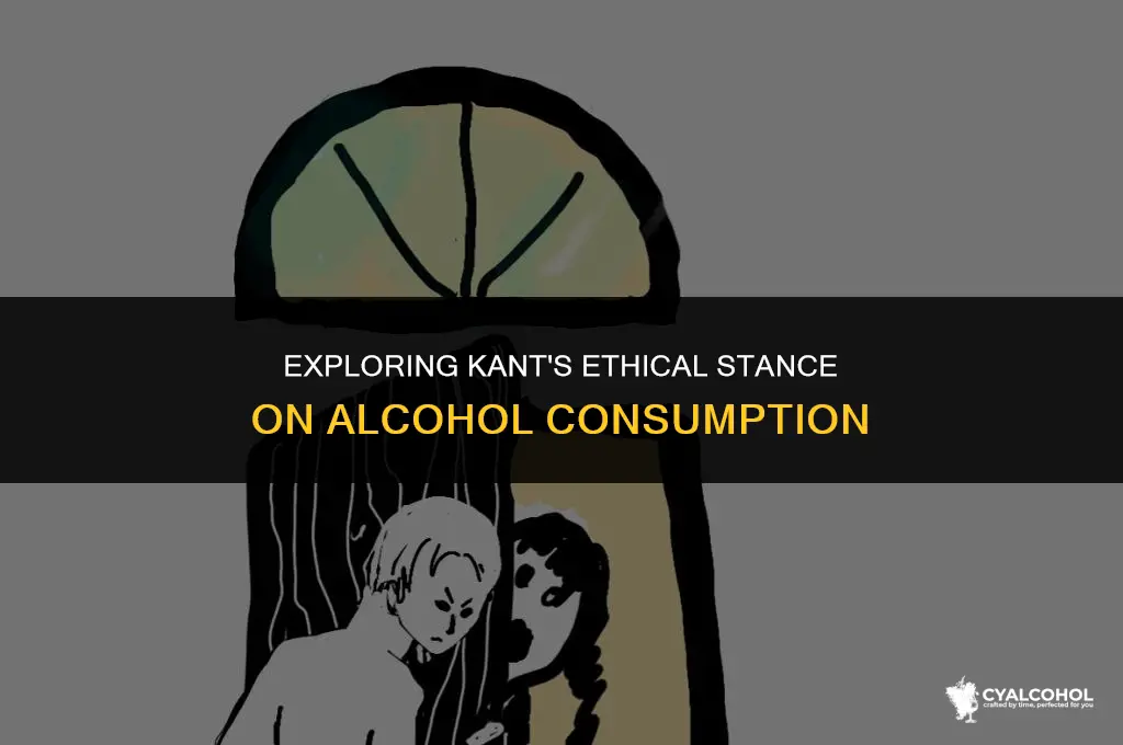 what does kant think about alcohol