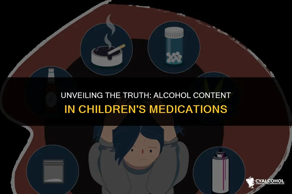 what does kid medicatione have alcohol