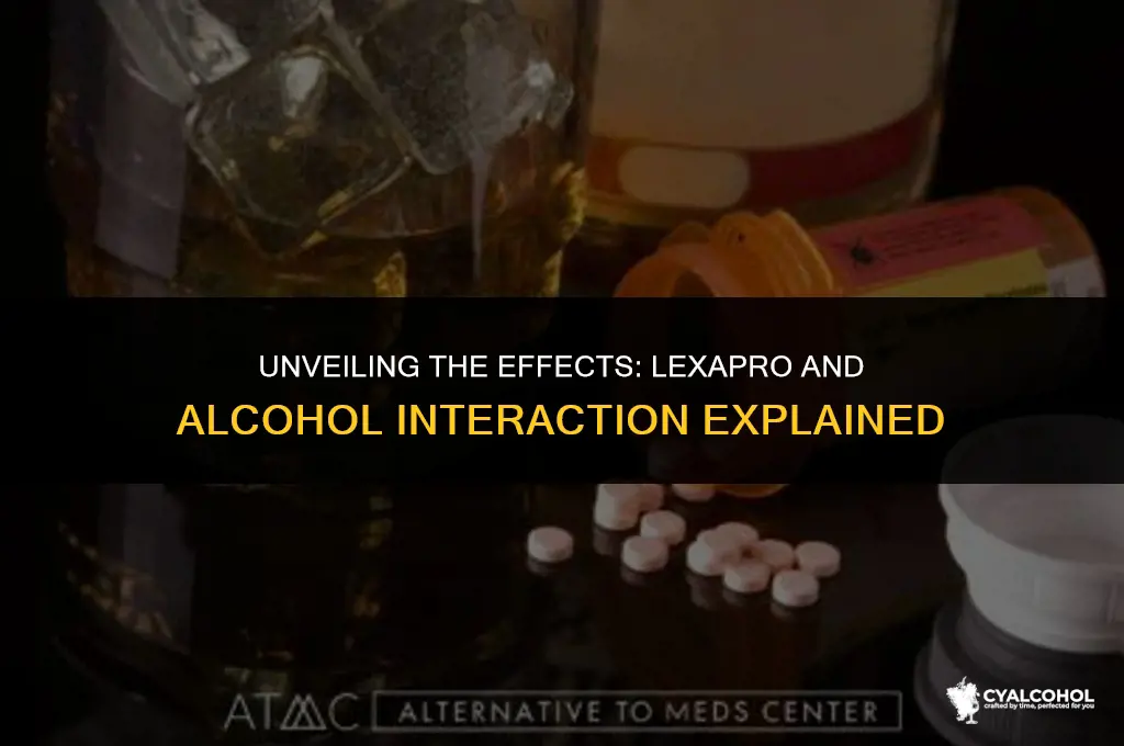 what does lexapro and alcohol do