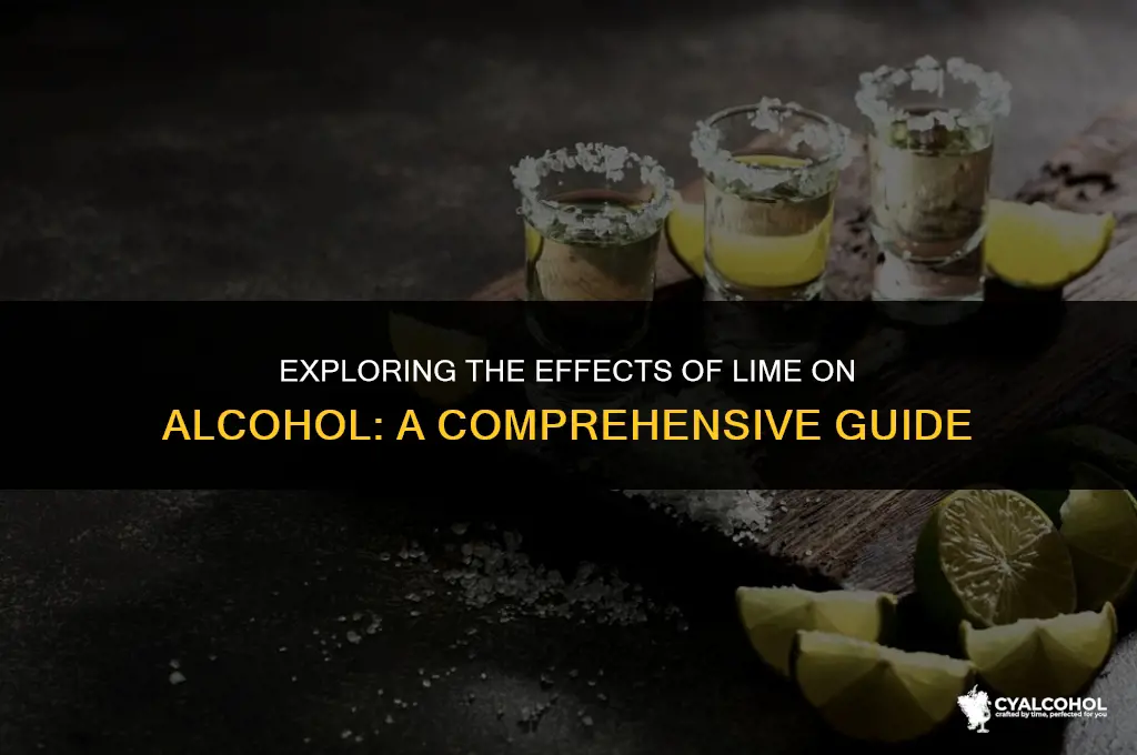what does lime do to alcohol