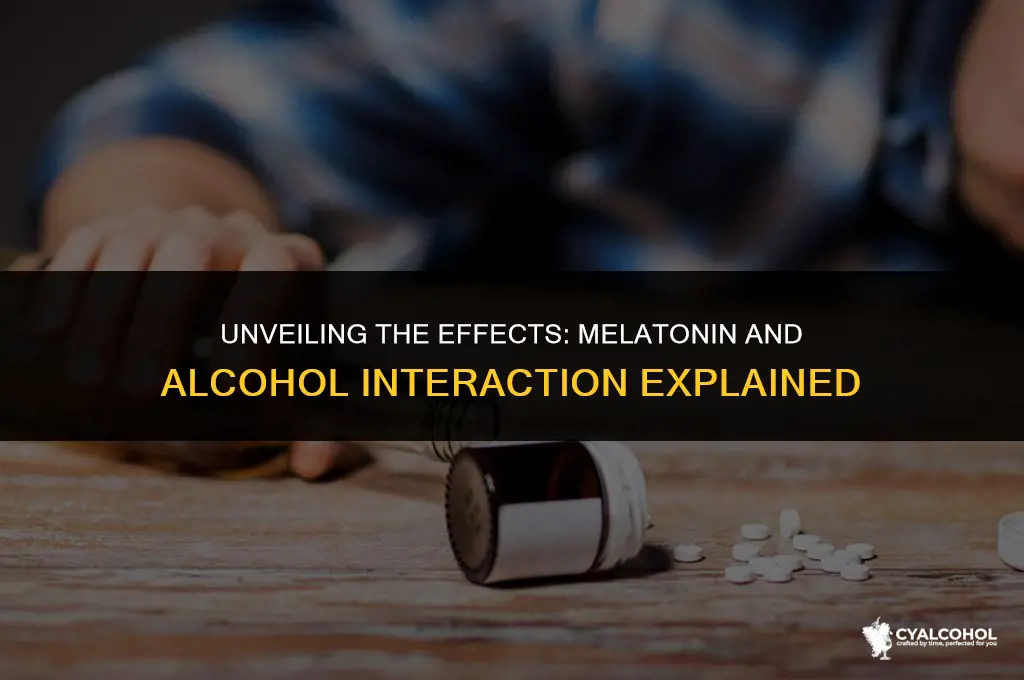 what does melatonin and alcohol do
