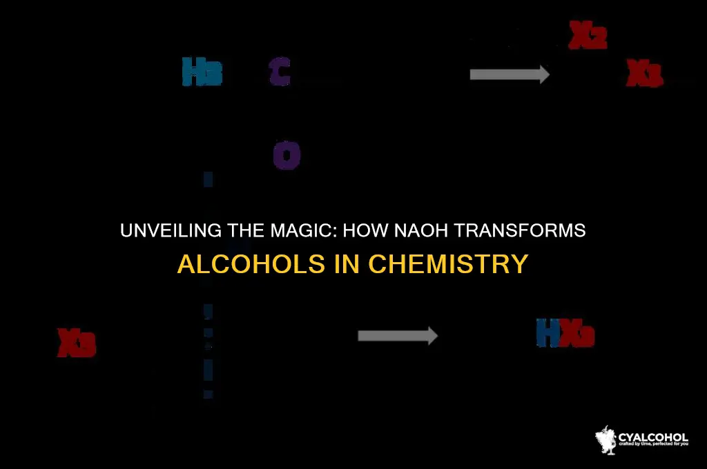 what does naoh do to alcohols