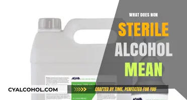Understanding Non-Sterile Alcohol: Uses, Risks, and Alternatives