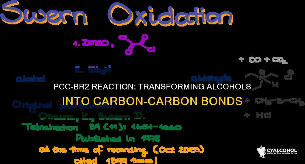 what does pcc then br2 do to an alcohol