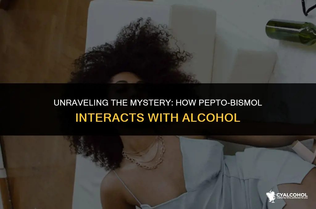 what does pepto do to alcohol