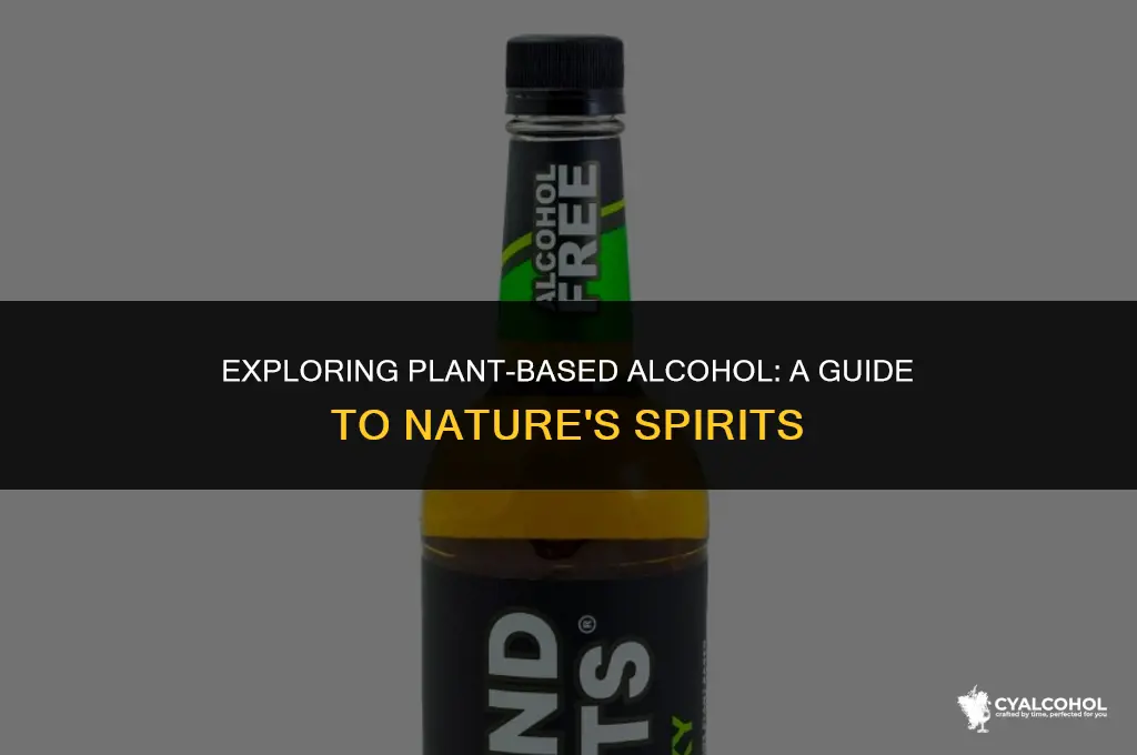 what does plant based alcohol mean