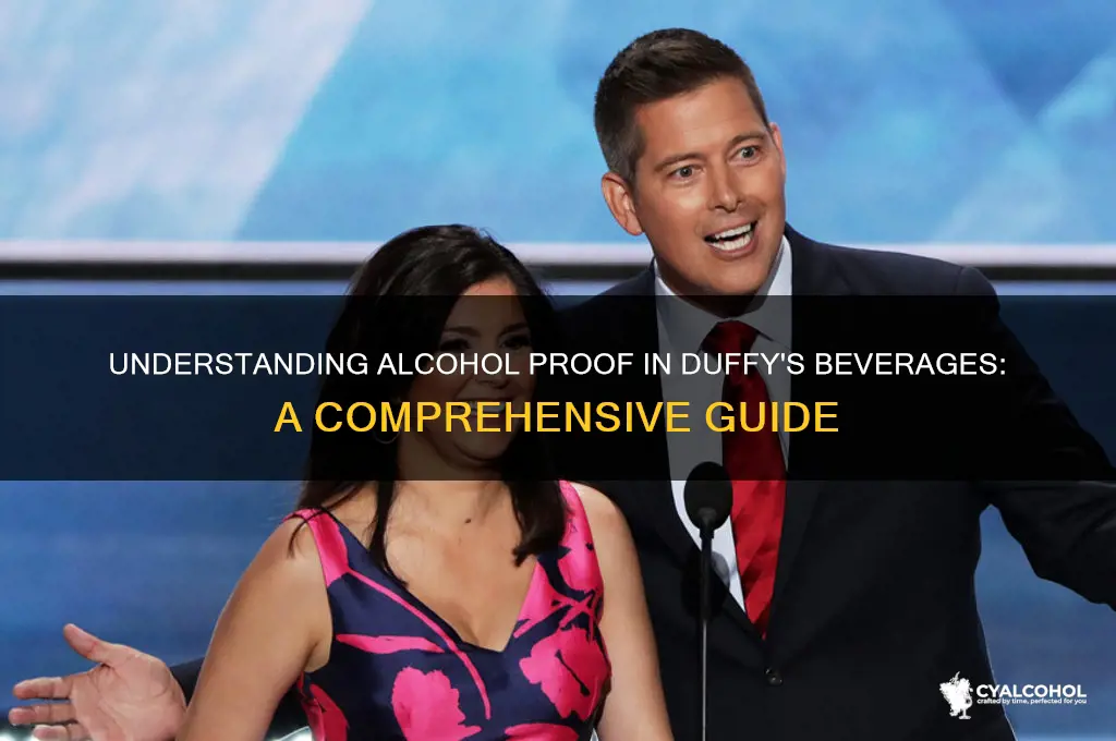 what does proof mean in alcoholic beverages duffys