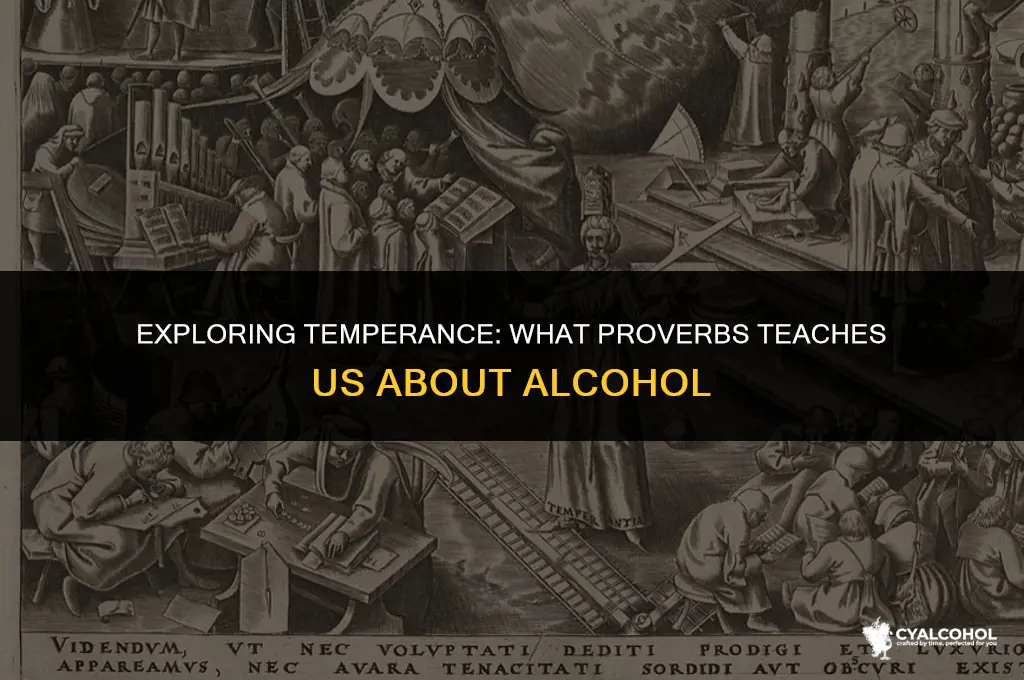 what does proverbs say about alcohol